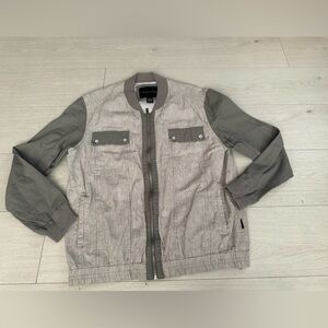Sean John zip up jacket- grey